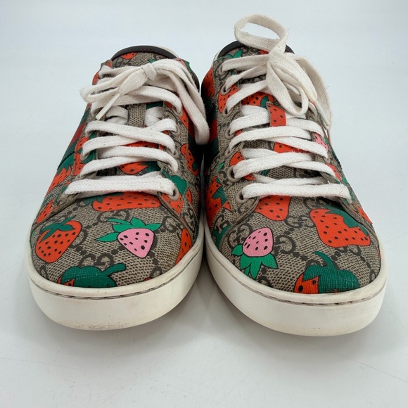 Gucci Ace Supreme Strawberry Logo Sneakers 40 Logomania